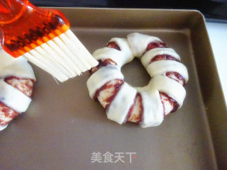 豆沙面包圈的做法步骤：11