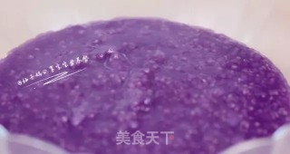 无油无糖，细腻软糯——紫薯米糕的做法步骤：7
