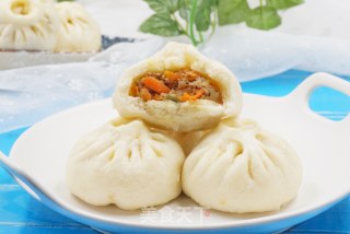 胡萝卜牛肉包的做法步骤：15