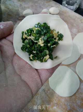 韭菜鸡蛋水饺的做法步骤：9
