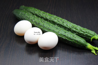 青瓜炒蛋的做法步骤：1