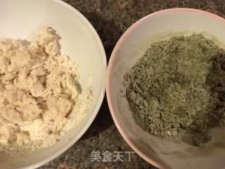 抹茶蛋黄酥的做法步骤：2