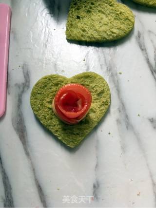 土司玫瑰花的做法步骤：15