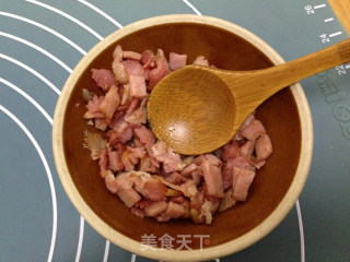 黑芝麻培根贝果的做法步骤：2