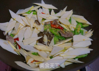 茭白肉片的做法步骤：5