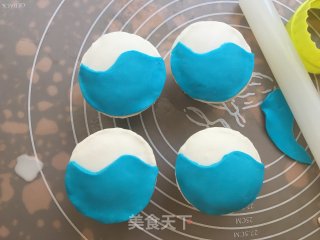 海洋翻糖蛋糕的做法步骤：12
