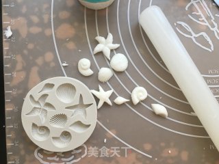 海洋翻糖蛋糕的做法步骤：14