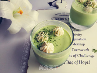 超好吃的抹茶布丁的做法步骤：7