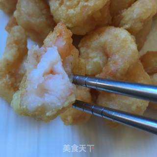椒盐大虾仁的做法步骤：5