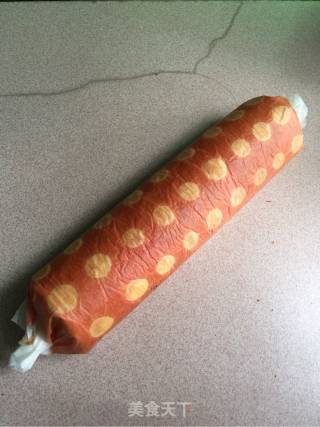 红丝绒波点蛋糕卷的做法步骤：17