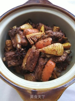 冬笋烧排骨的做法步骤：10