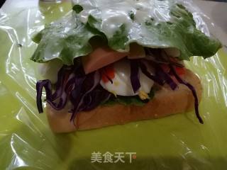 三明治的做法步骤：4