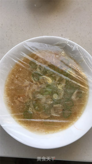 小葱虾皮蒸鸡蛋的做法步骤：6