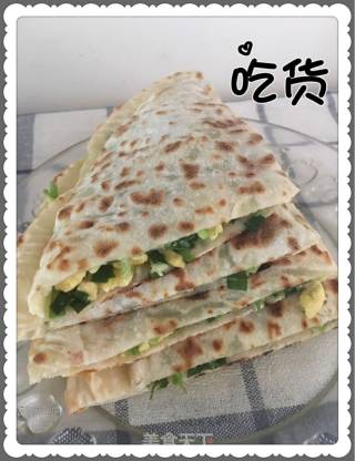 烙菜饼的做法步骤：11