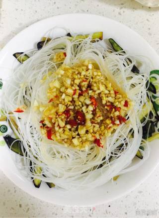 蒜蓉粉丝蒸茄子的做法步骤：9