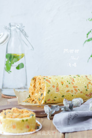 培根肉松面包卷的做法步骤：1