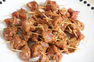 孜然牙签羊肉的做法步骤：5