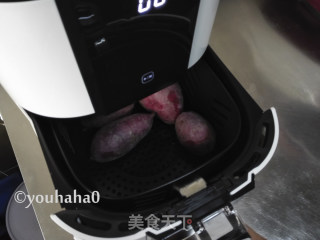 香烤紫薯的做法步骤：2