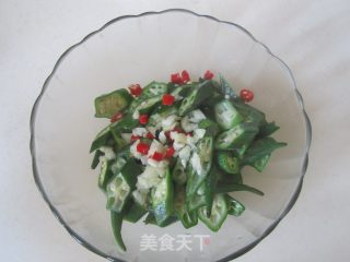 火腿拌秋葵的做法步骤：5