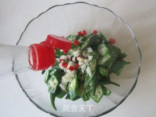火腿拌秋葵的做法步骤：6