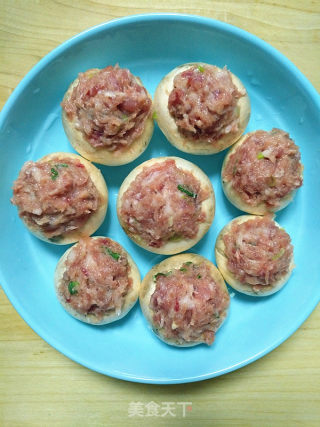 鲜肉釀蘑菇的做法步骤：6