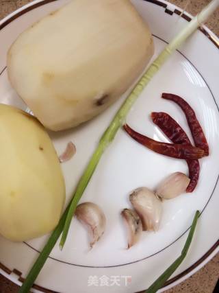 凉拌土豆藕片的做法步骤：1