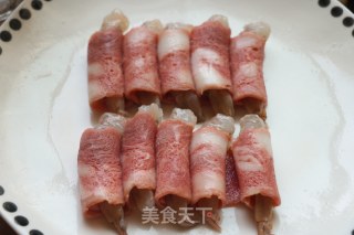 培根虾卷（空气炸锅）的做法步骤：2