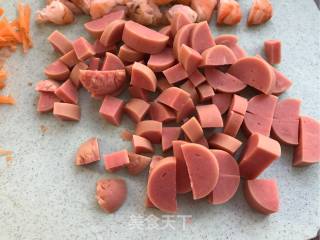 火龙果炒饭的做法步骤：6