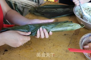 广式香菇花肉粽子（超详细，两种包法）的做法步骤：10