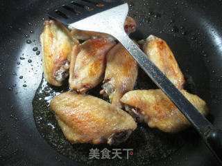 兰花豆腐干烧中翅的做法步骤：3