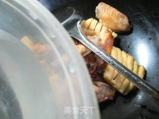 兰花豆腐干烧中翅的做法步骤：5