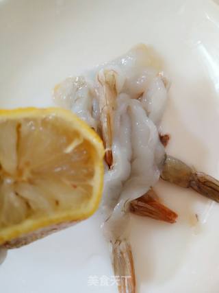 无油苹果烤虾的做法步骤：3