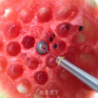 凉爽西瓜球的做法步骤：1