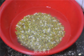 青菜汁绿豆糕的做法步骤：2