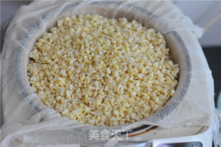 青菜汁绿豆糕的做法步骤：4
