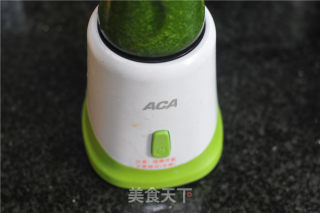 青菜汁绿豆糕的做法步骤：5