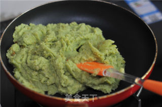 青菜汁绿豆糕的做法步骤：8