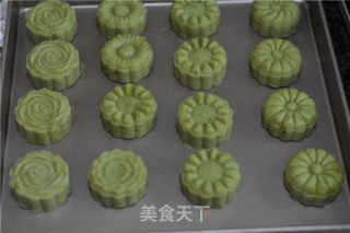 青菜汁绿豆糕的做法步骤：9