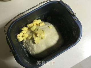 抹茶蔓越莓吐司的做法步骤：2