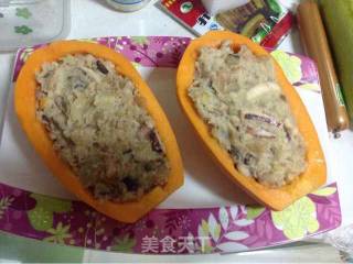 芝士海鲜木瓜船的做法步骤：9