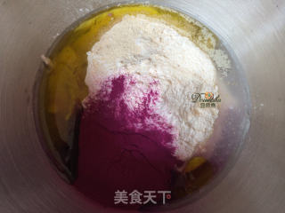 无花果紫薯欧包的做法步骤：2