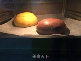 五彩玫瑰花面包的做法步骤：5