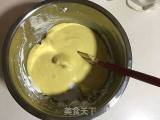 黑芝麻酱戚风蛋糕的做法步骤：9