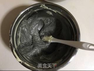 黑芝麻酱戚风蛋糕的做法步骤：10