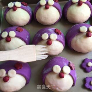 蓝胖子豆沙包的做法步骤：22