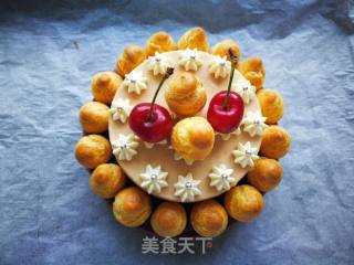 樱桃慕斯泡芙塔的做法步骤：22
