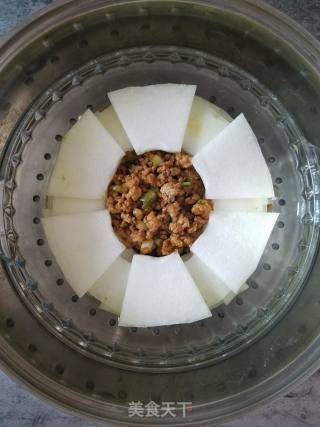 肉酿冬瓜的做法步骤：6
