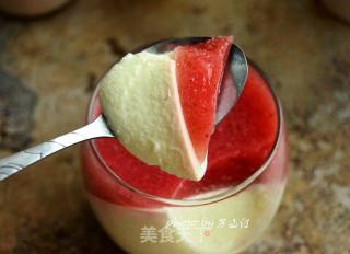 草莓奶油双色布丁的做法步骤：13