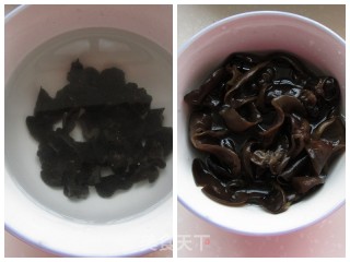 凉拌双耳的做法步骤：2