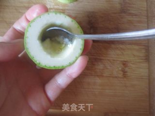 肉酿蒸笋瓜的做法步骤：5